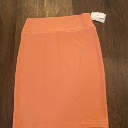 New Womans Peach LulaRoe Pencil Skirt Size XL #5