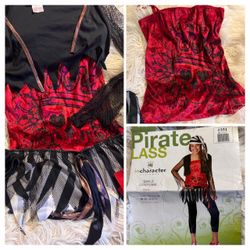 InCharacter Pirate Lass Girls Costume Jr. M (5-7)