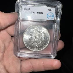 ICG 1883-0 Morgan Dollar Ms-63