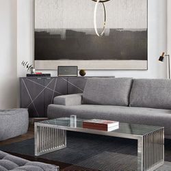 Modern Grey Unique Sofa Couch $50 Down With Financing 