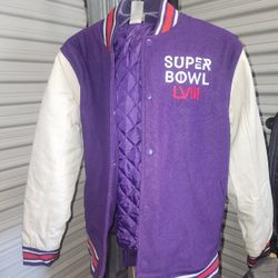 Super Bowl CIII CHAMPIONSHIP Jacket PURPLE YUOTH UNISEX SIZE LARGE