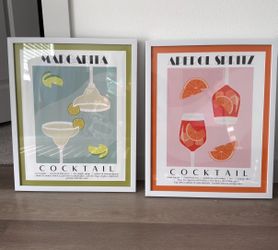Framed Cocktail Prints