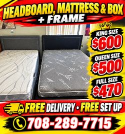 Huge sale for Mattress And Box Twin size #mattress and box 150.$ full 190$ Queen 200$ king 290$. free delivery free set up 708….289…7715… cash or Zell