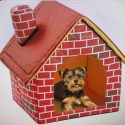Foldable Small Pet House In Brick Design