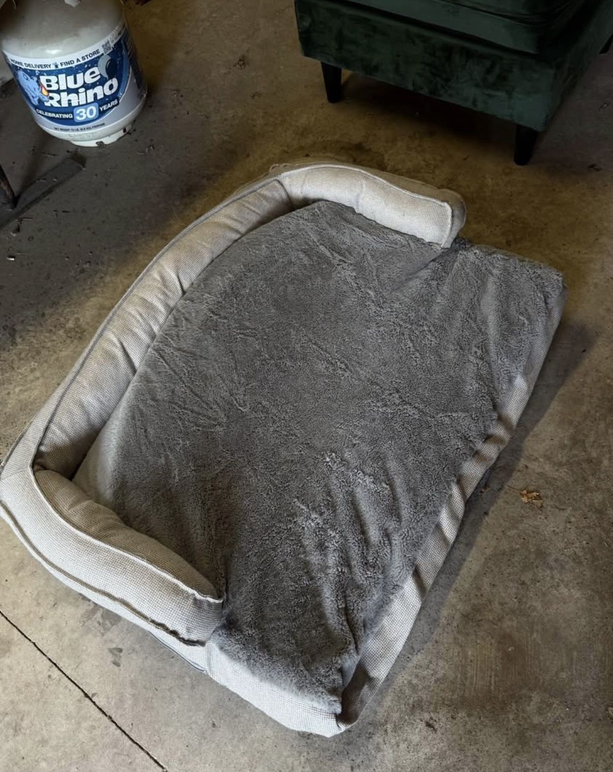 Gray Dog Bed Large
