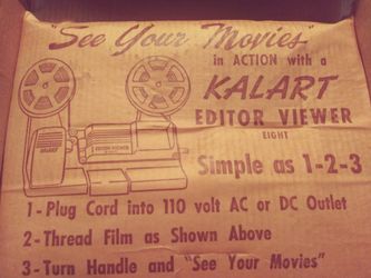 Old Reel to Reel Movie Editor Viewer