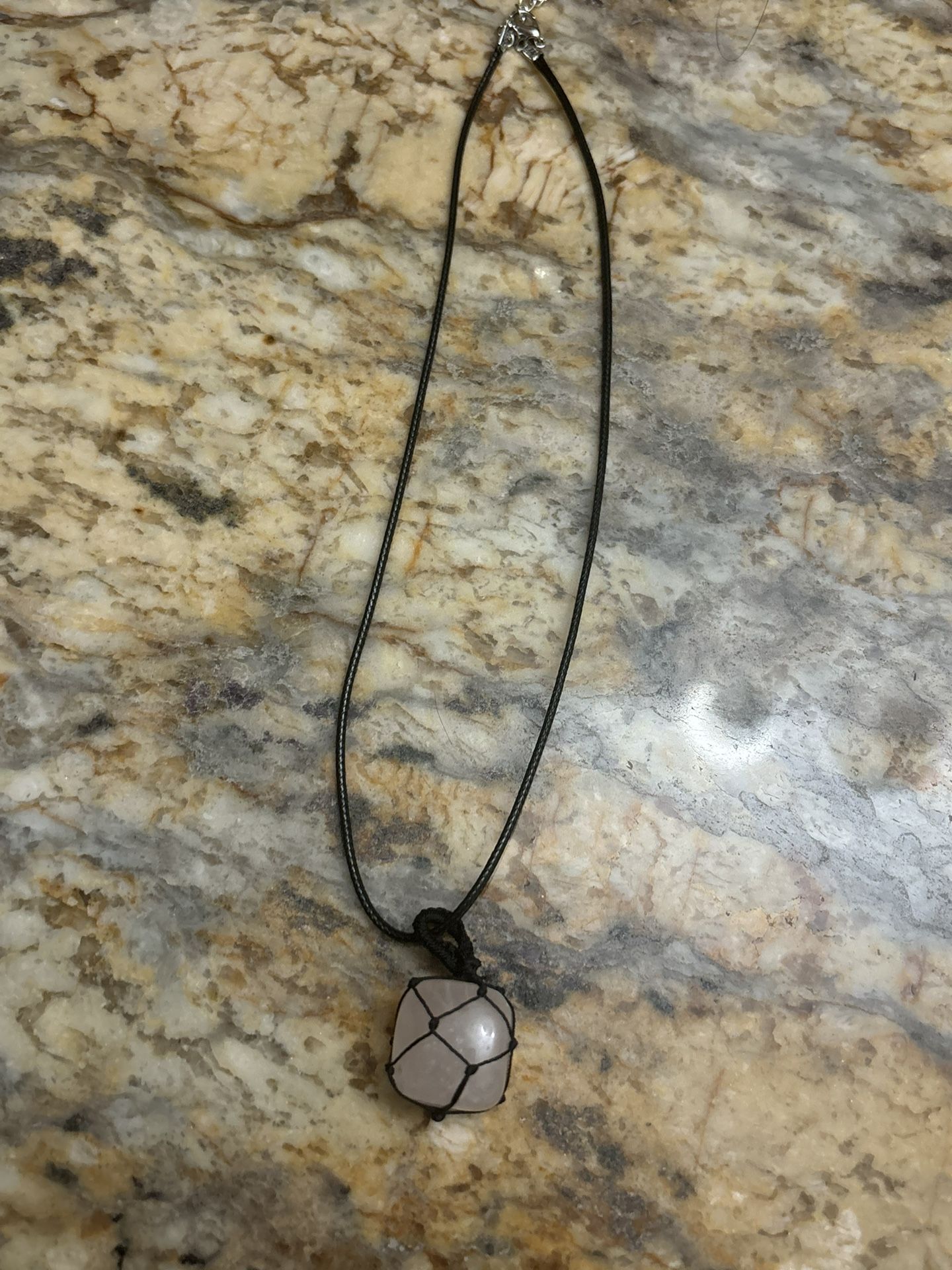 Pink Quartz Necklace