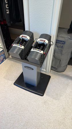 PowerBlock Adjustable Dumbbells with Stand