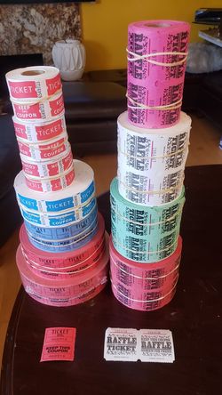 2 Towers of Double Raffle Tickets