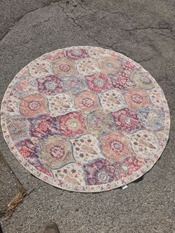brand new 4ft round washable non slip area rug