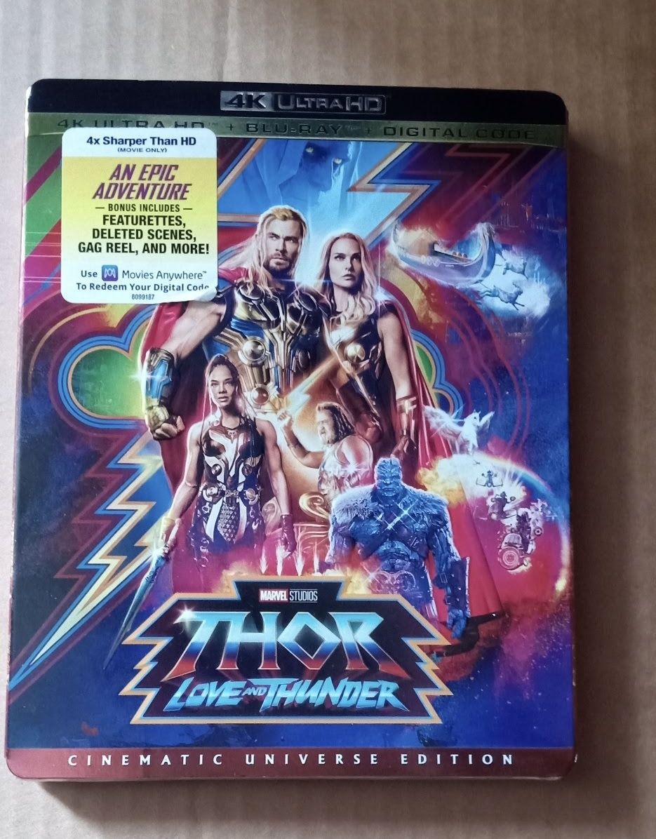 4k blu ray marvel thor love thunder bluray brand new 