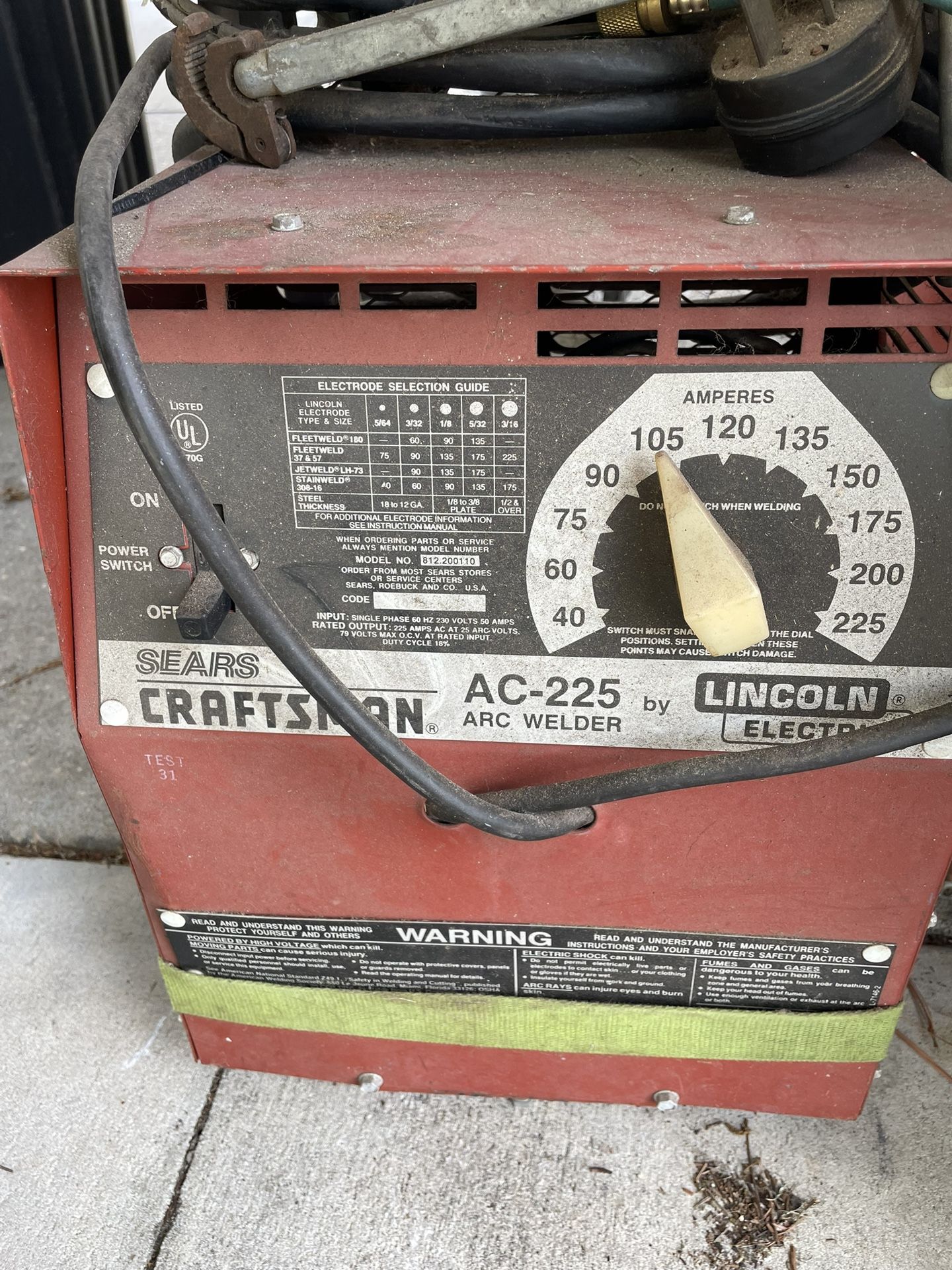 AC 225 Arc Welder By Lincoln Electric