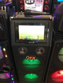 Wifi touch screen karaoke speaker