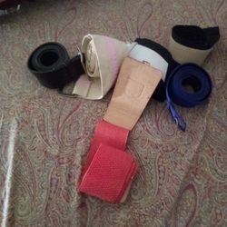 Small Ladies Belts Three Scrunchies And Makeup