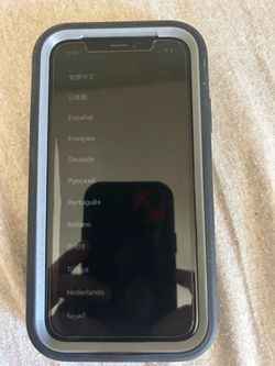 Apple iPhone XR with Black Protective Case