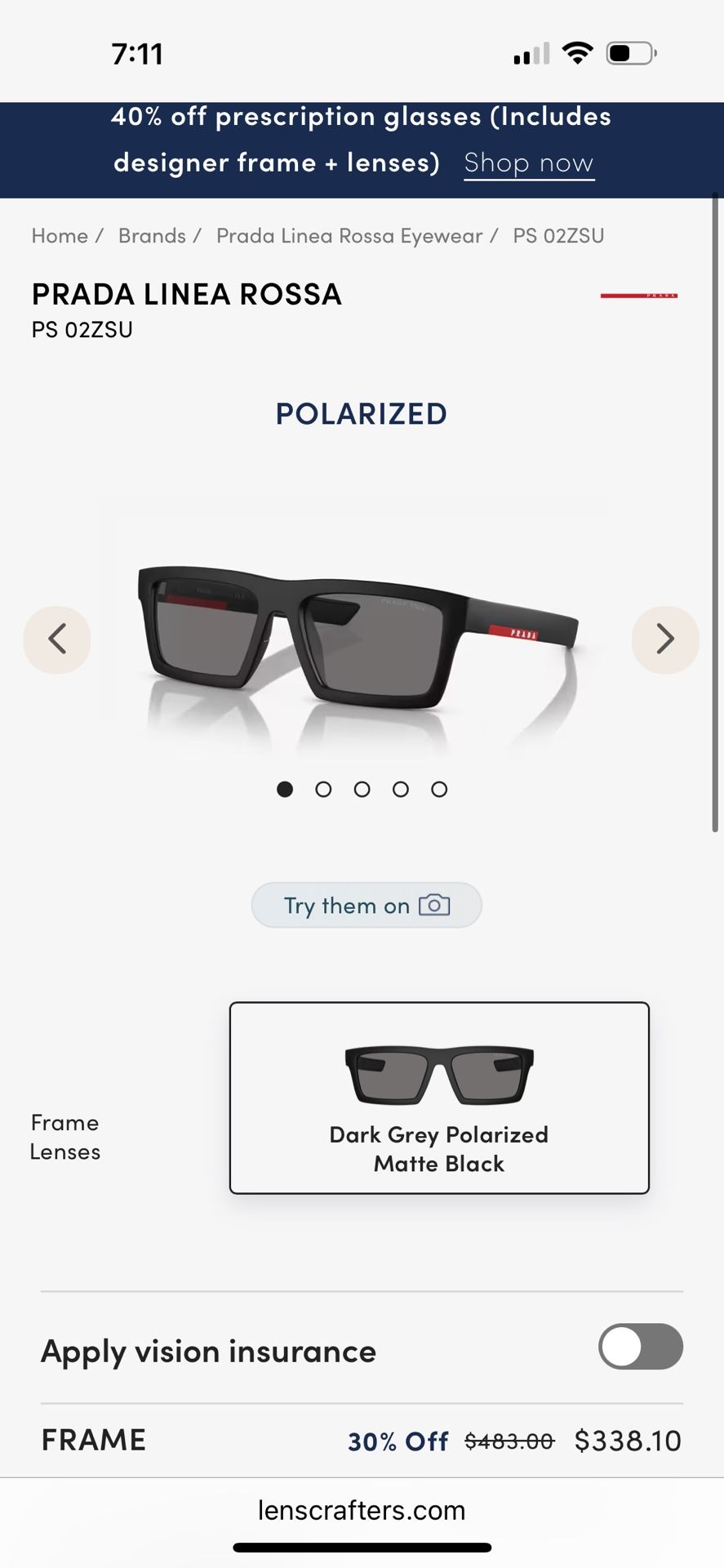 Prada shades brand new tag still on
