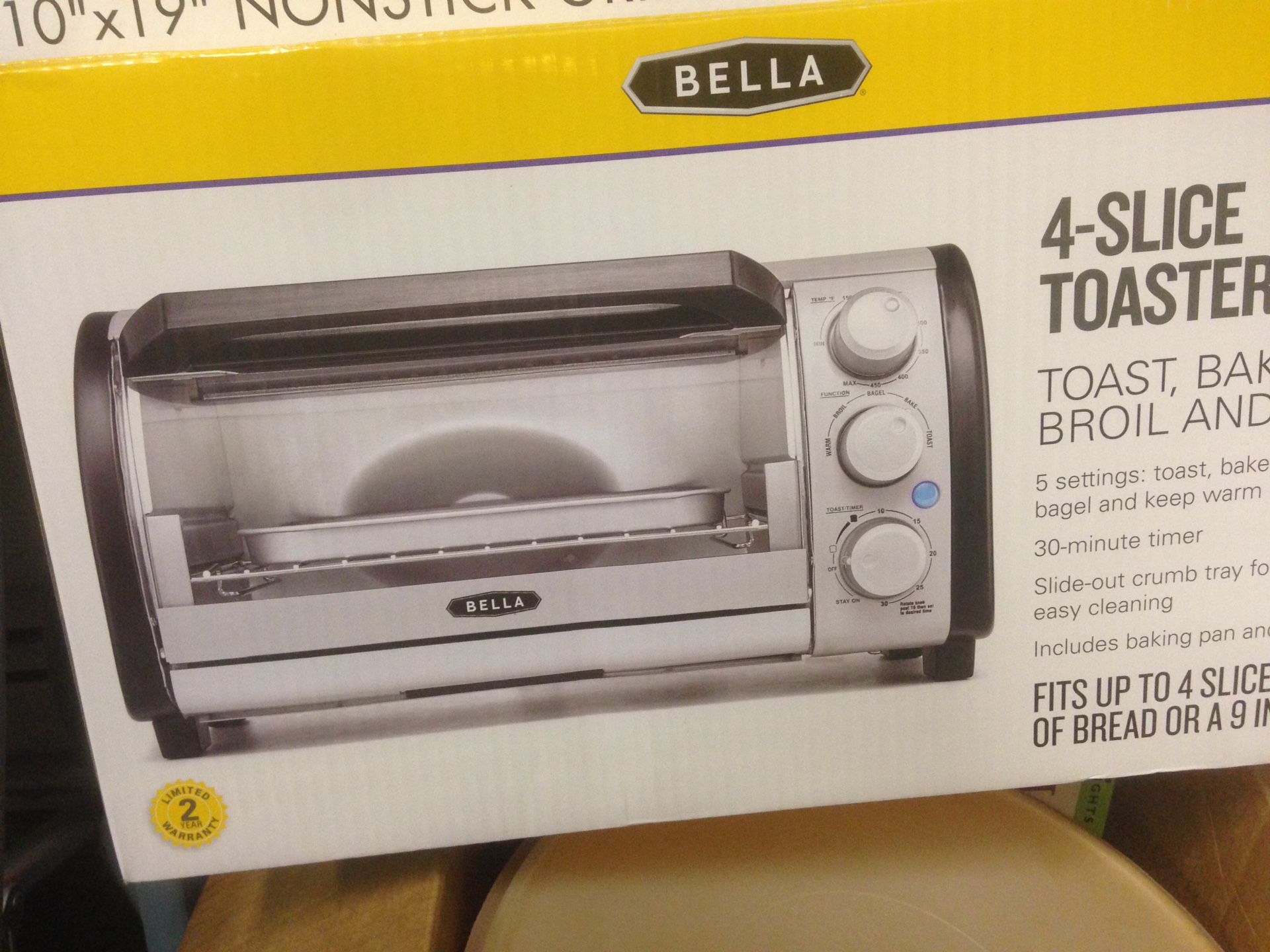 Bella 4 Slice Toaster Oven--Brand New in Box