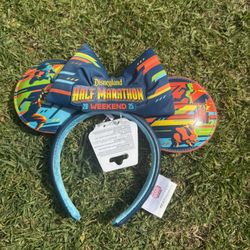 Run Disney RunDisney Disneyland Half Marathon 2025 Mouse Ears & Bow Headband