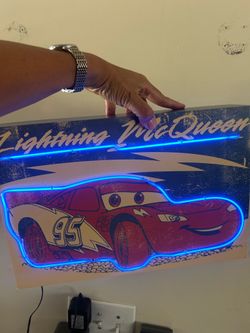 Lightening McQueen neon sign