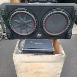 UNA BOCINA Y AMPLIFIER KICKER 
