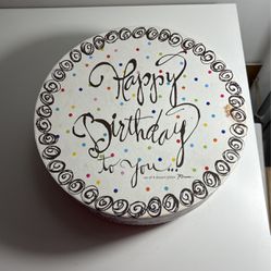Birthday Porcelain Dish. Set Of 4 