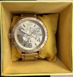 Nixon 51-30 Chronograph Watch Gold