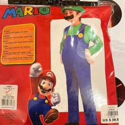 Halloween Super Mario Deluxe Luigi Costume