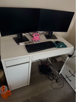 Office desk & side cubby