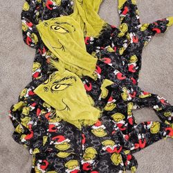 The Grinch one-piece union suit (pajama jumpsuit) 