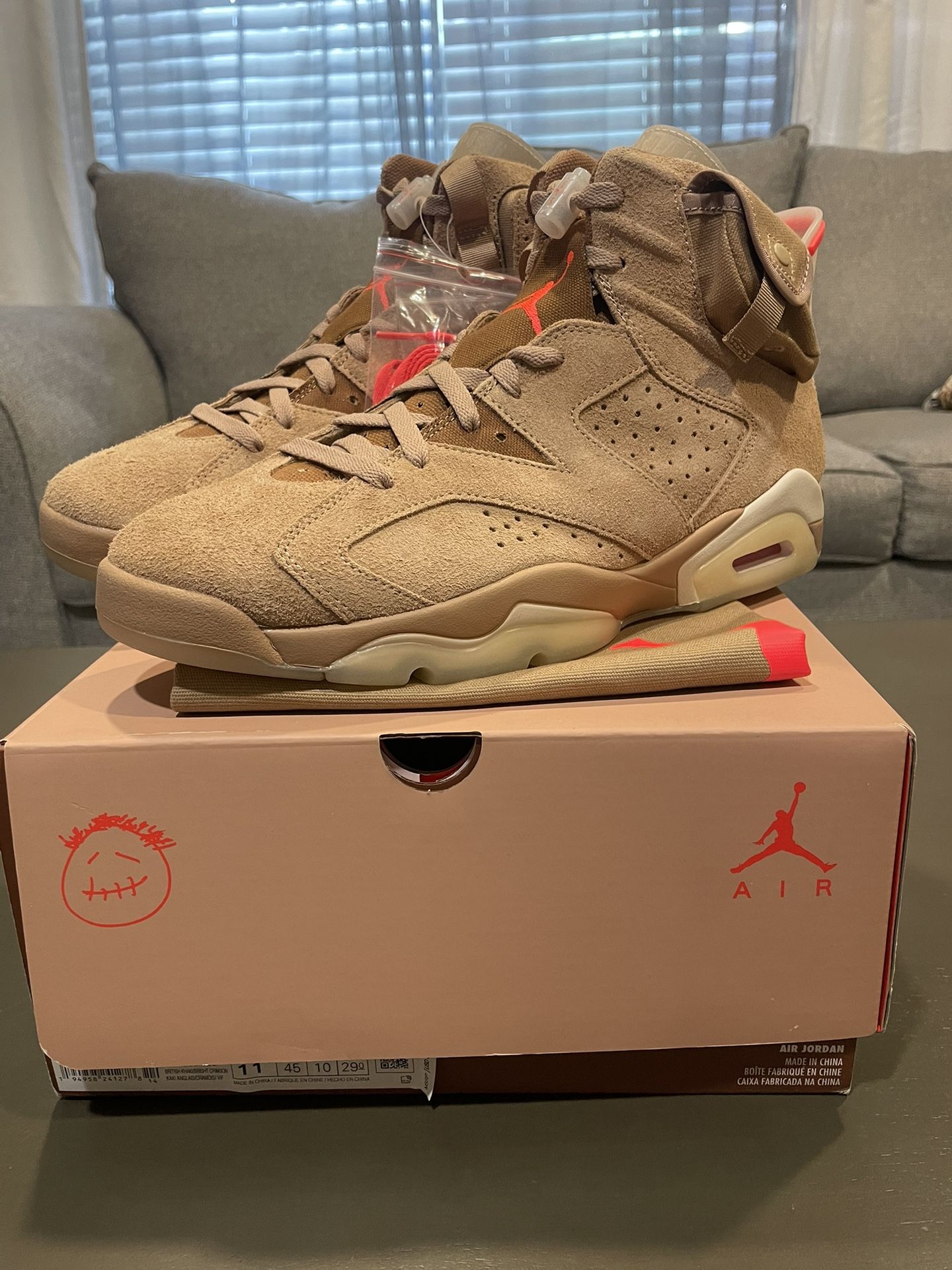 Air Jordan 6 Travis Scott British Khaki
