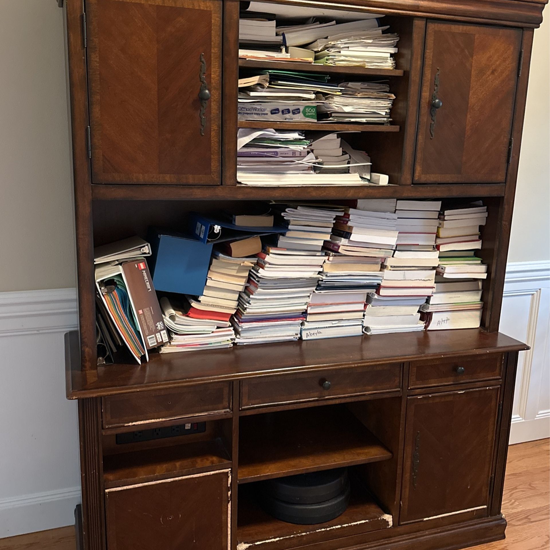 Desk And Hutch For Sale For $100 