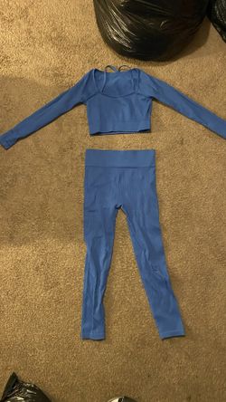 Women’s 2-Piece Workout Set – Blue – Size Large