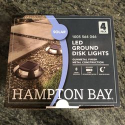 Hampton Bay Ground Disk Solar Lights 