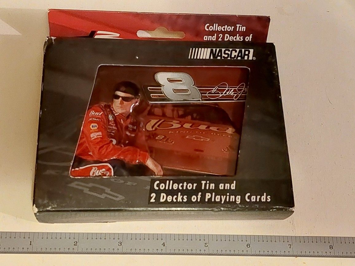 Vintage Dale Earnhardt Jr Collectible Tin Playing Cards