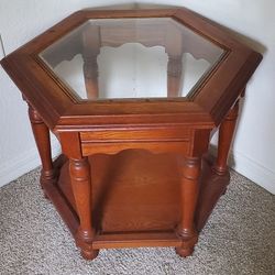 wooden side table 
