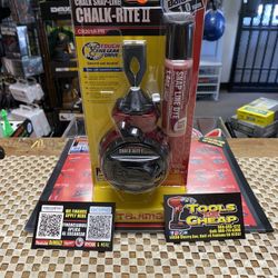 TAJIMA Chalk Rite II Snap Line W/ Snap Line Dye- Red 
