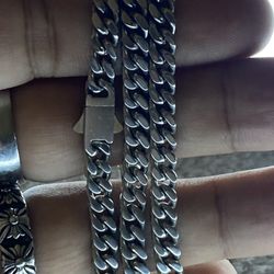 SS CUBAN LINK BOX LOCK 22” 6mm