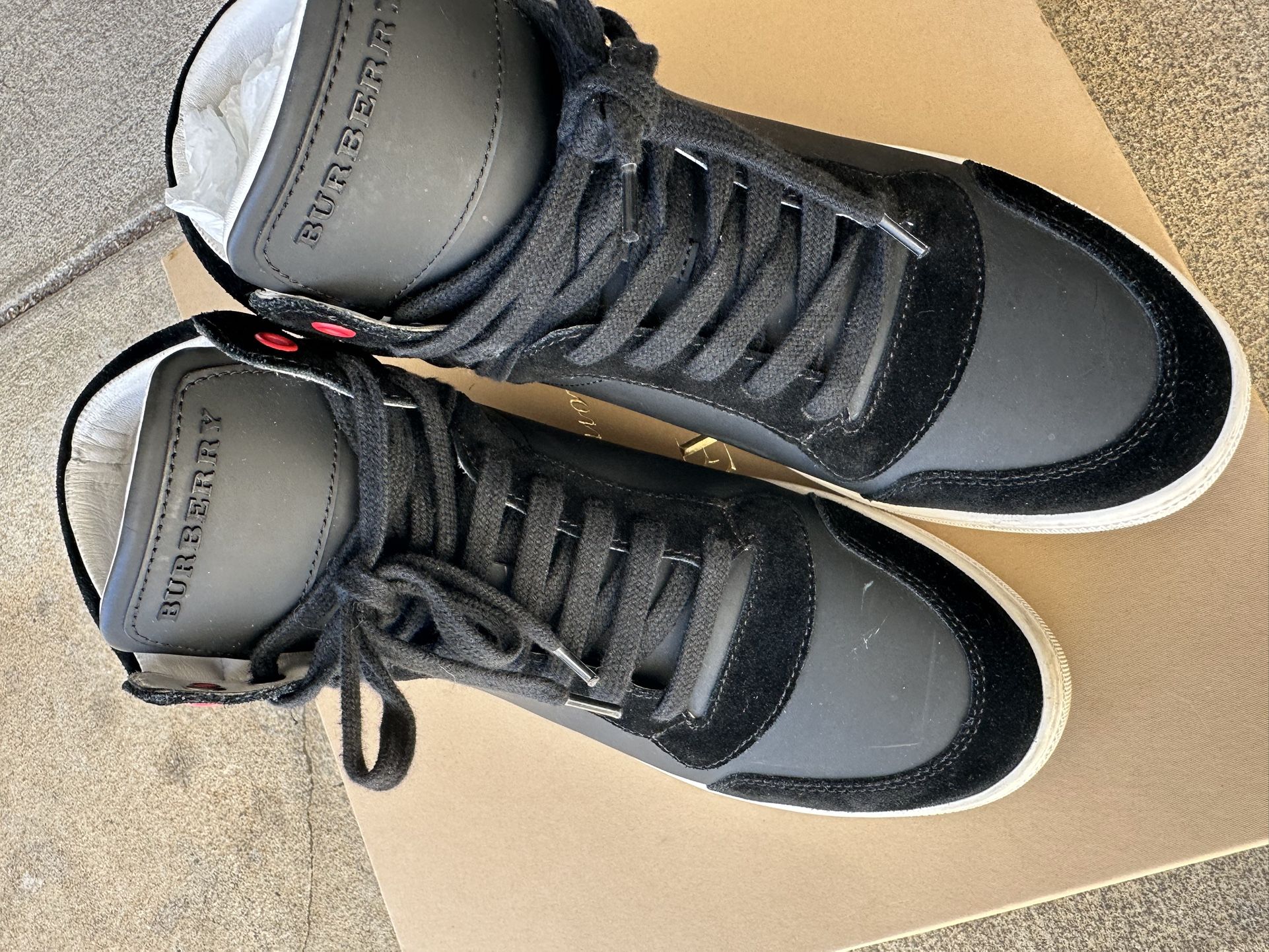 BURBERRY REETH HIGH TOP | BLACK | SIZE 41 | 100% REAL