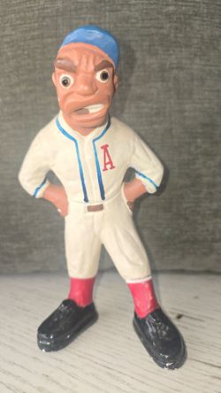 Vintage Baseball Player Caricature Figure