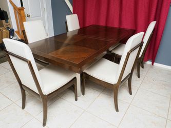 Five chair dining table set
