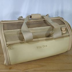Travel Pet Carrier - Tan - Wild One