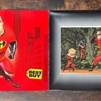 The Incredibles Poster Lithograph Best Buy Exclusive 2004 11”x14” Just $5 xox