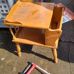 Pair of 2 vintage farmhouse end tables