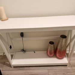White Console Table 