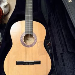 Burwood Classical Guitar w/ Hard Case – Excellent Condition 