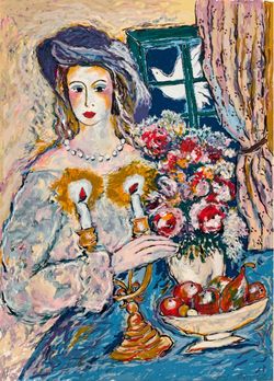 Zamy Steynovitz "Candlelight" AP Serigraph