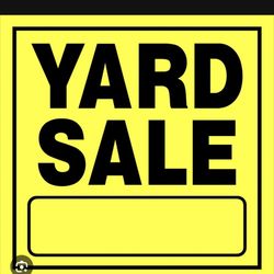 Yard Sale Monday And Tuesday 7/7& 7/8 