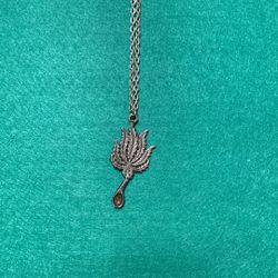 Vintage Leaf Necklace 