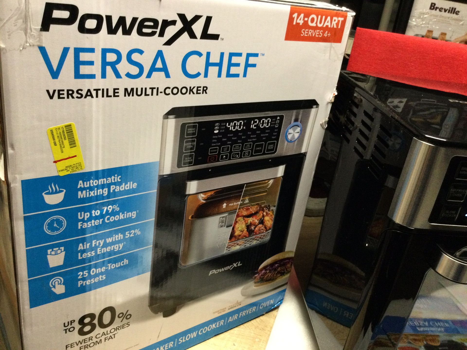 POWER XL VERSA CHEF 4- N - 1 AIR FRYER ….OPEN BOX…FULLY INSPECTED JUST MISSING BREAD SPINNER FROM BREAD CONTAINER…OTHERWISE COMES COMPLETE