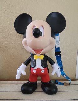 Disneyland 70th Anniversary Talking Mickey Mouse Popcorn Bucket 
